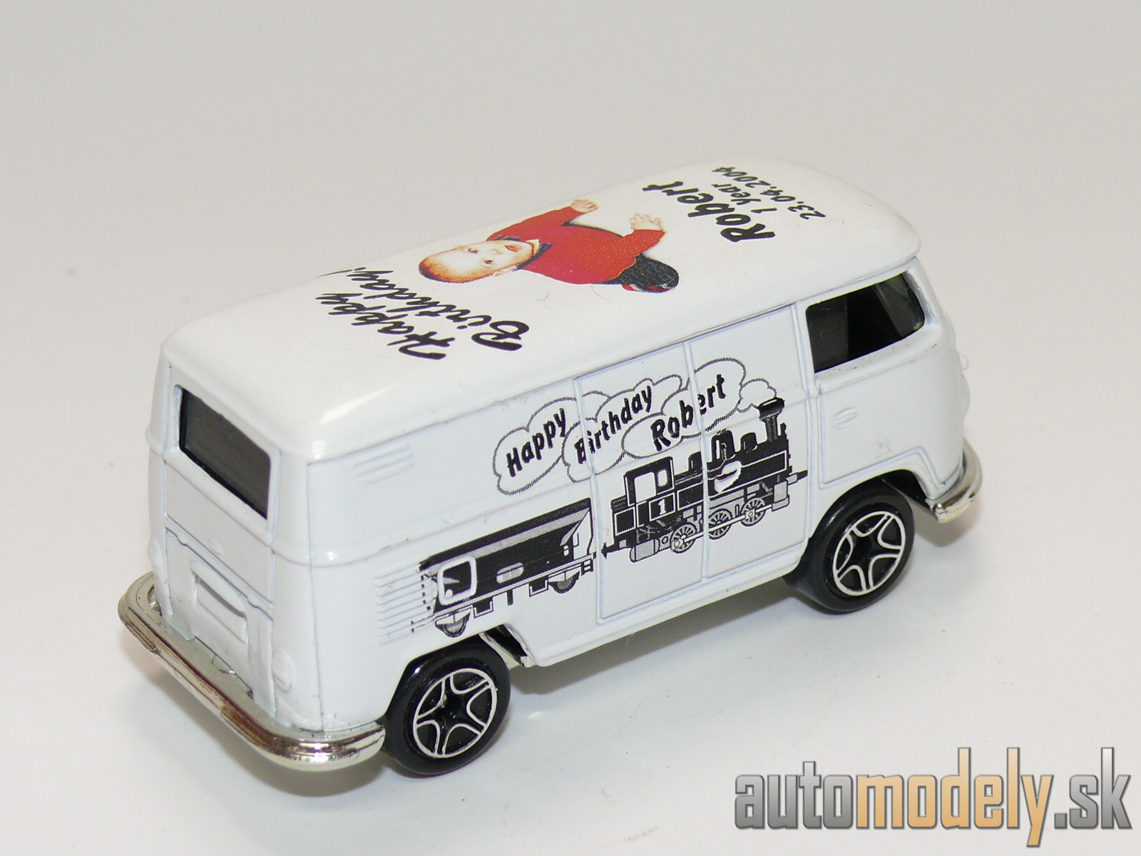 Matchbox - VW Delivery Van "Happy Birthday! Robert 1 Year 23.04.2004" - 1:58