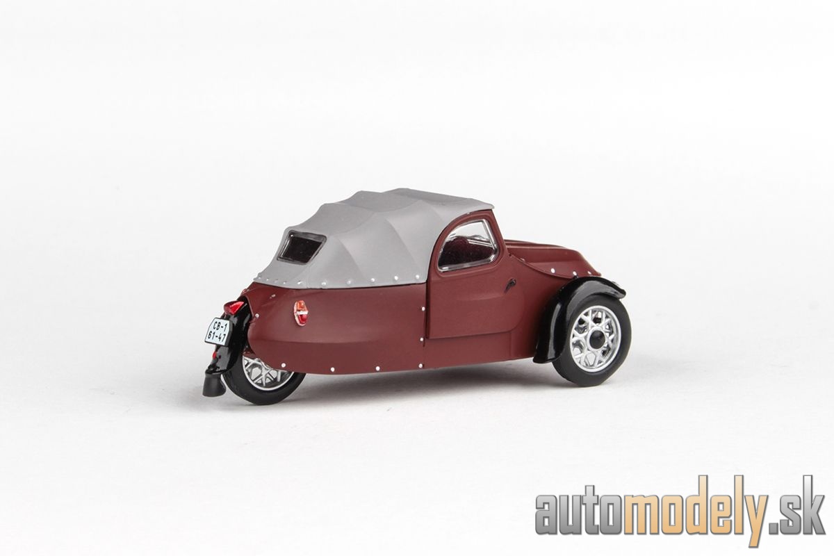 Abrex - Velorex 16/350 (1966) Hnedá/Šedá Stredná/Čierna - 1:43