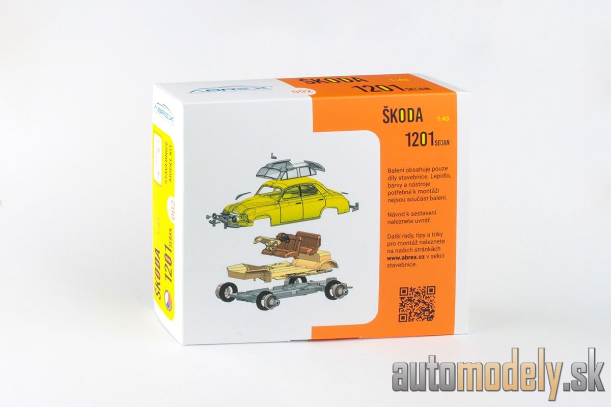 Abrex - Škoda 1201 (1956) Taxi béžová stavebnica - 1:43