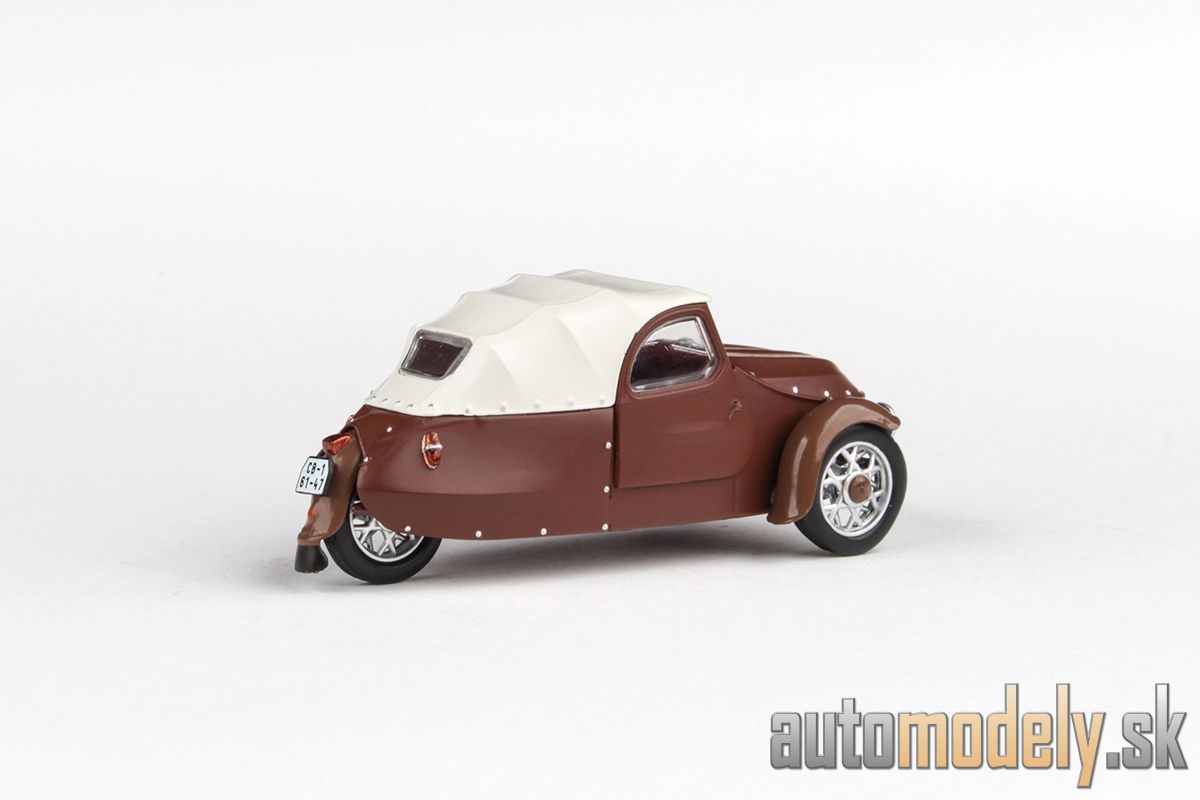Abrex - Velorex 16/350 (1966) Hnedá/Svetlo Šedá/Hnedá - 1:43