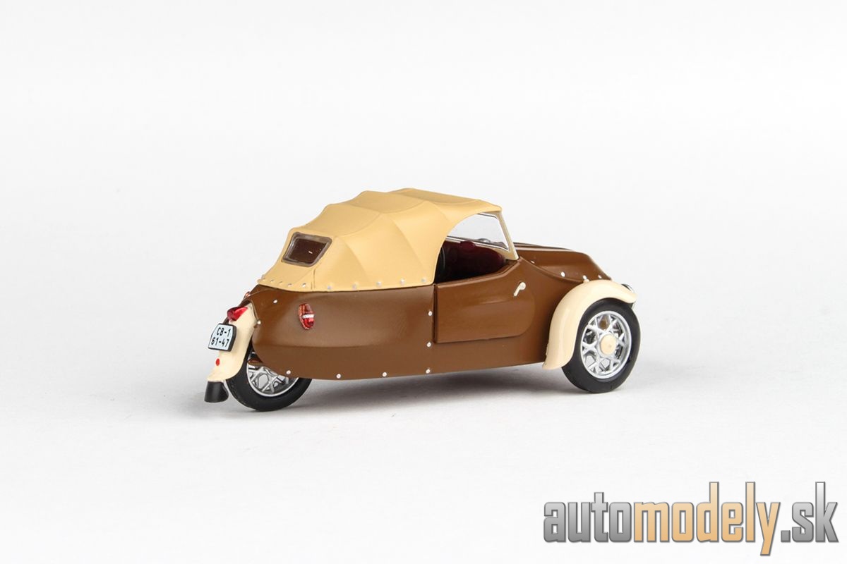 Abrex - Velorex 16/350 (1966) Hnedá/Svetlo Béžová/Slonovinová kosť - 1:43