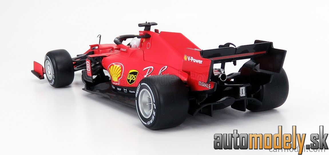 Bburago - FERRARI - F1 SF1000 TEAM SCUDERIA FERRARI MISSION WINNOW N 5 AUSTRIAN GP 2020 S.VETTEL - WITH HARD WHITE WHEELS - MATT RED - 1:18