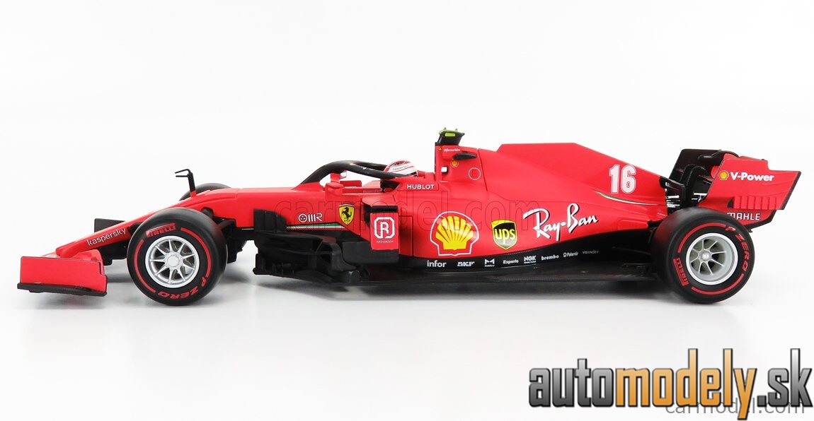 Bburago - FERRARI - F1 SF1000 TEAM SCUDERIA FERRARI MISSION WINNOW N 16 2nd AUSTRIAN GP 2020 C.LECLERC - WITH SOFT RED WHEELS - MATT RED - 1:18