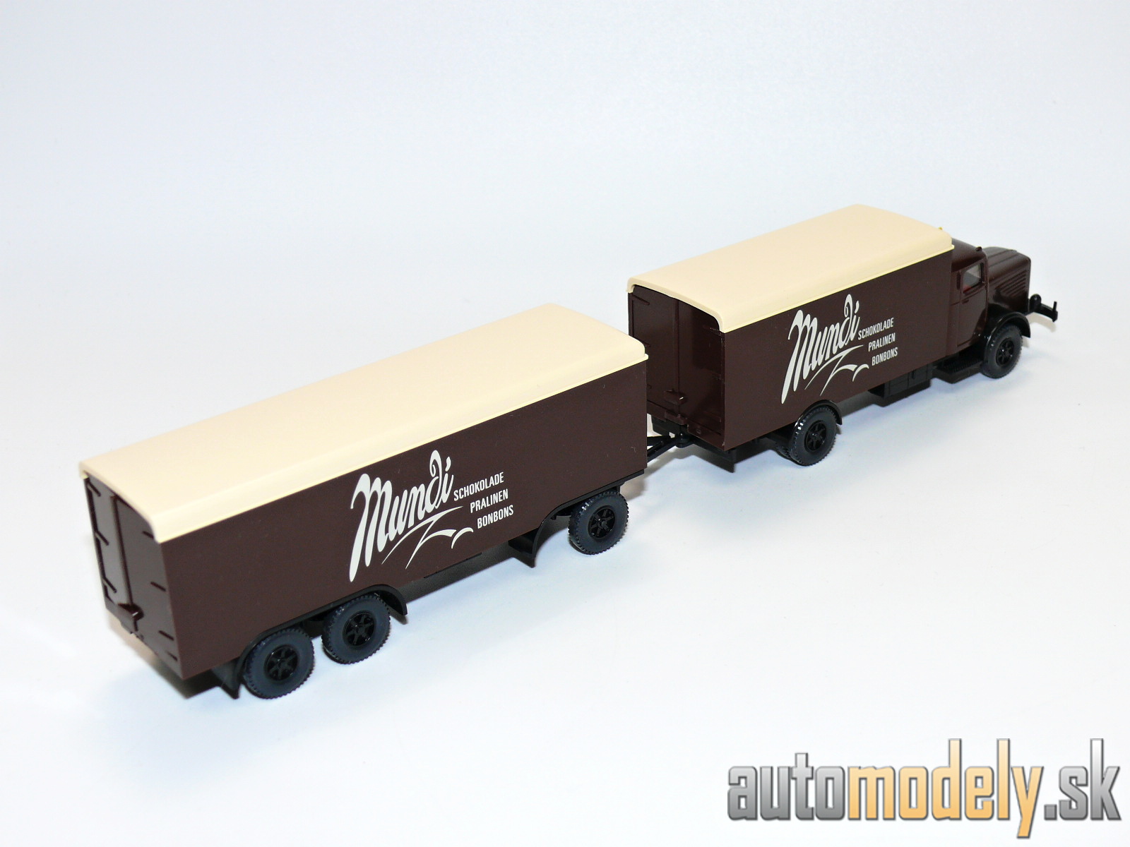 Wiking 886 02 29 - Koffer Lastzug Büssing 8000 "Mundi" - HO 1:87