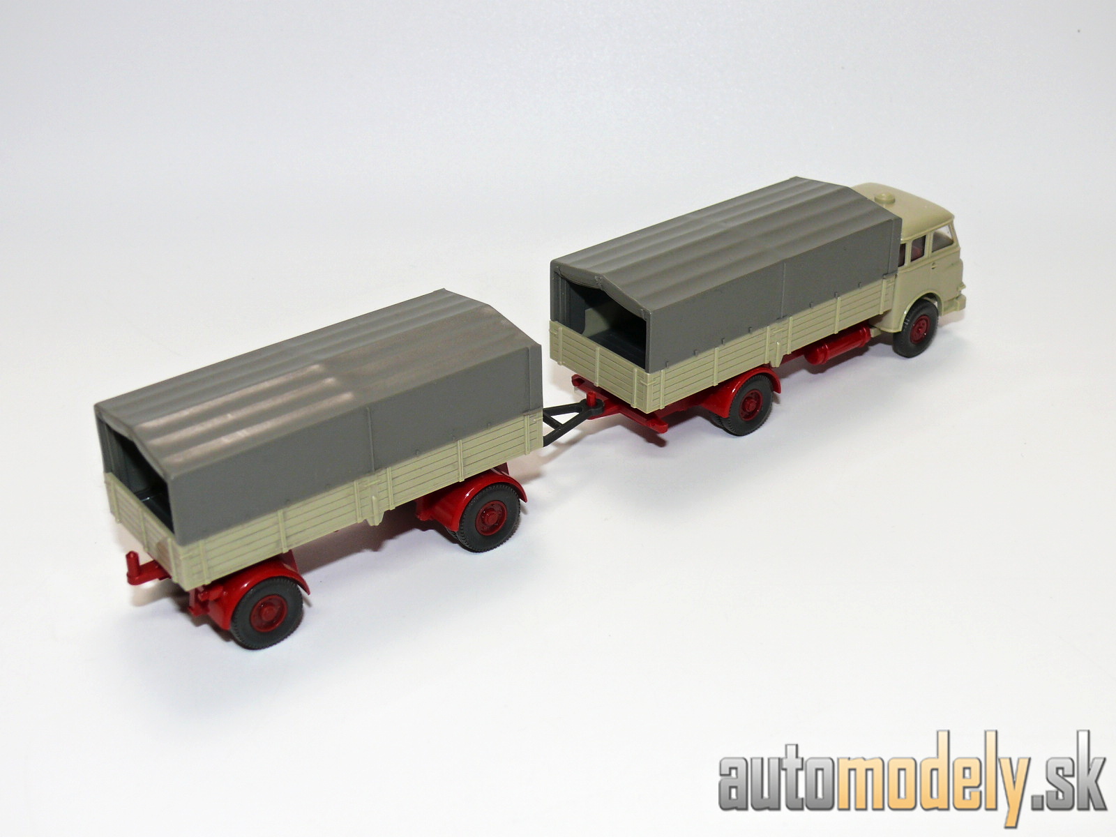 Wiking 416/1 MAN Pritschen-Lkw + 40g Lkw-Anhänger - HO 1:87
