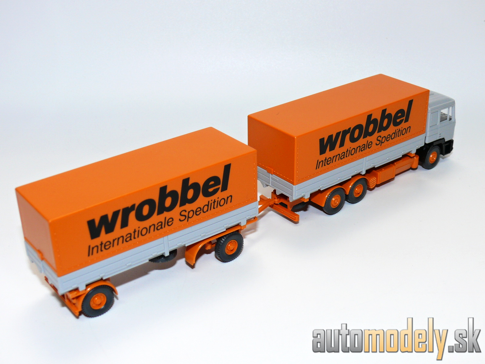 Wiking 570 - MAN F 90 Wechselpritschen-Lastzug "Wrobbel" - HO 1:87