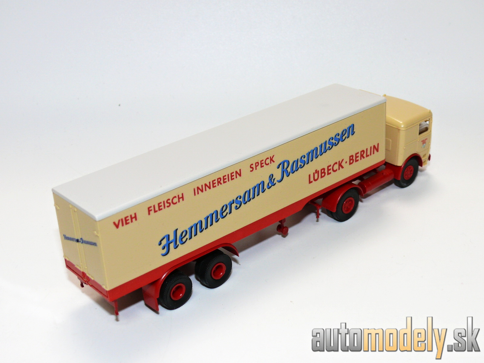 Brekina 7906 - Büssing LS 11 Koffersattelzug "Hemmersam & Rasmussen" - HO 1:87
