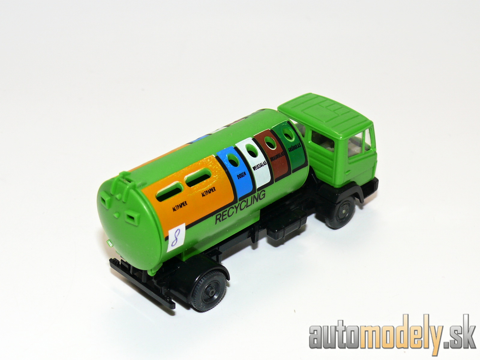 Wiking 643 - Mercedes-Benz Recycling Container LKW "Recycling" - 1:87