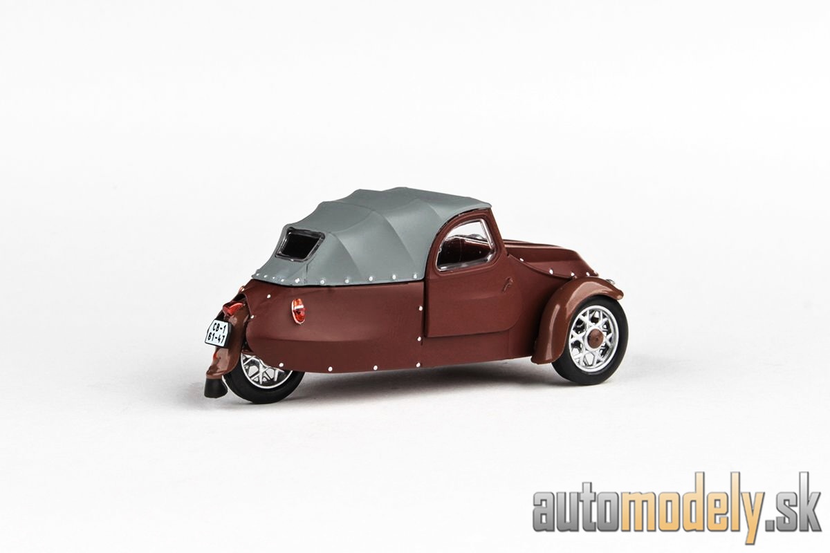 Abrex - Velorex 16/350 (1966) Hnedá/Šedá/Hnedá - 1:43