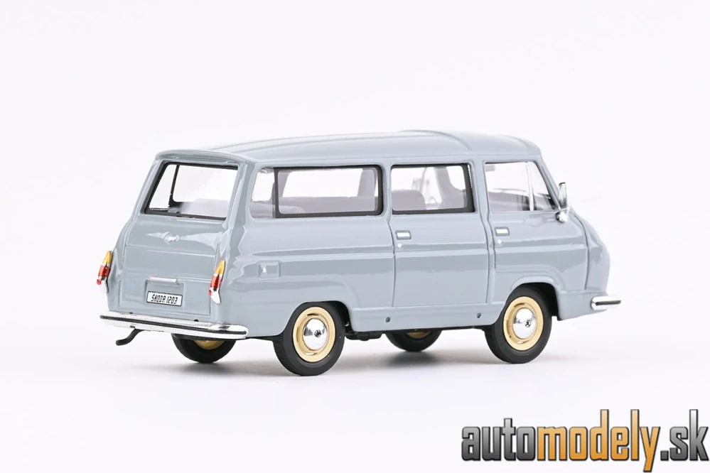 Abrex - Škoda 1203 Mikrobus (Šedomodrá Skalní) - 1:43