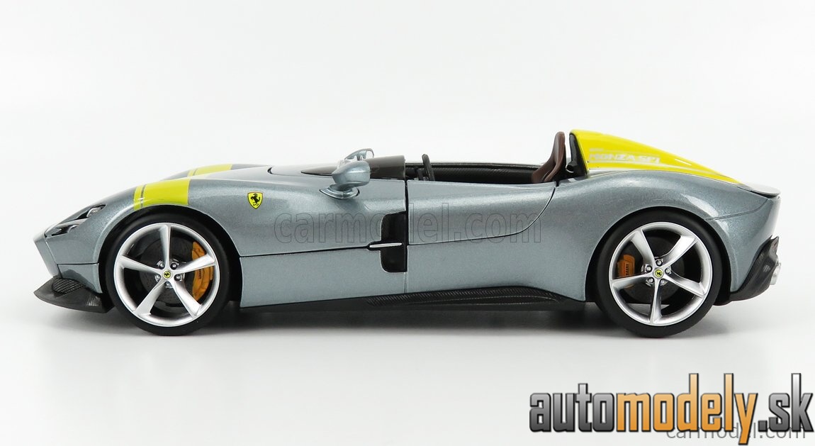 Bburago - FERRARI - MONZA SP1 2018 - SILVER - 1:18