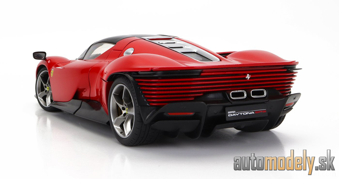 BBURAGO - FERRARI - DAYTONA SP3 SPIDER CLOSED ROOF 2022 červená - 1:18