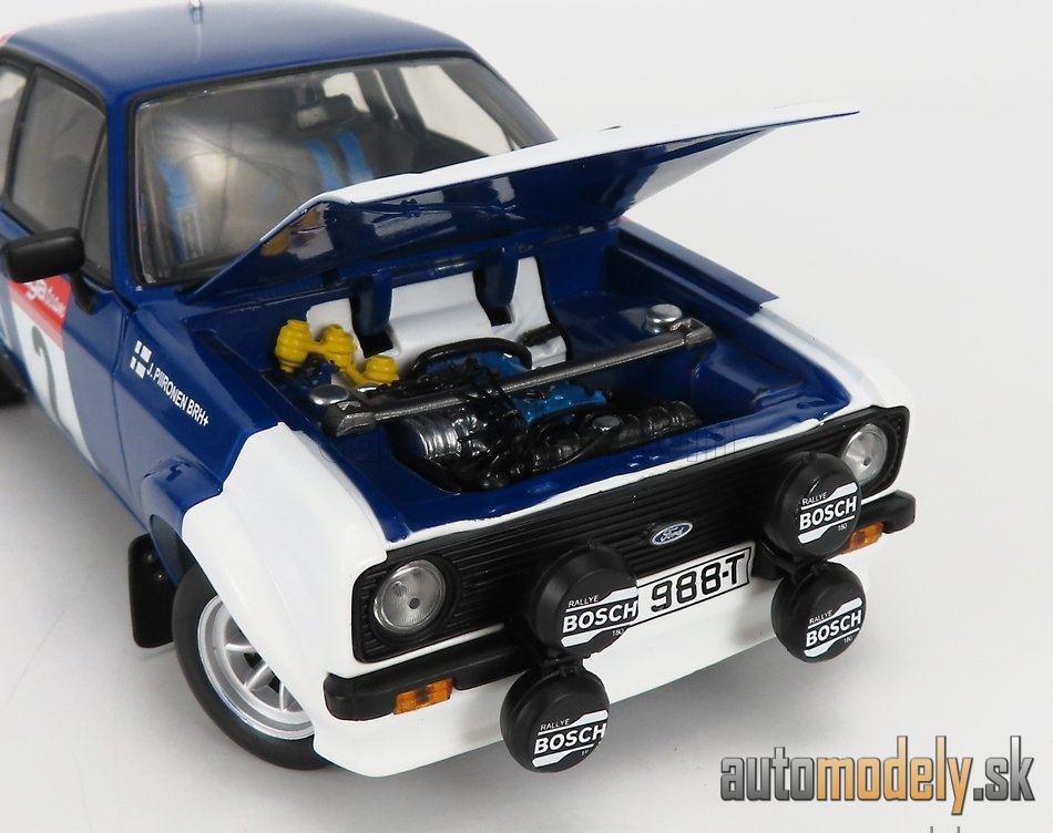 SUN-STAR - FORD ENGLAND - ESCORT RS1800 (night version) PEPSI-COLA N 2 RALLY CIRCUIT DE ARDENNES 1983 P.AIRIKKALA - J.PIRONEN- 1:18