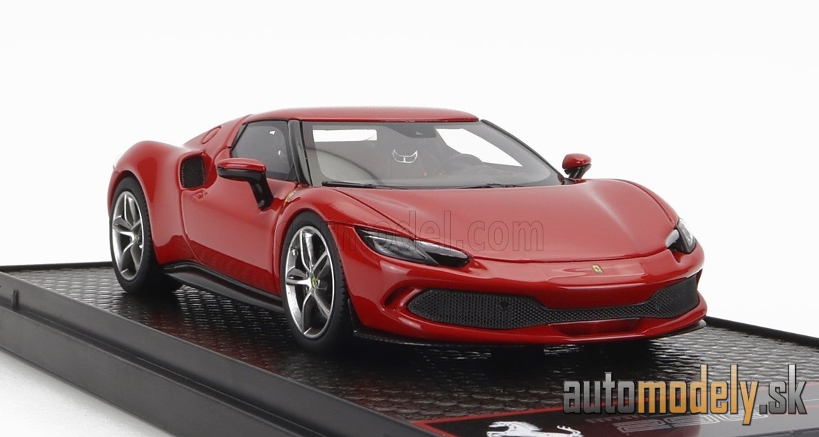 BBR-MODELS - FERRARI - 296 GTB HYBRID 830HP V6 2021 (ROSSO CORSA 322 - RED) - 1:43
