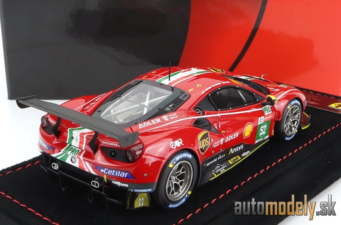 BBR-MODELS - FERRARI - 488 GTE 3.9L TURBO V8 TEAM AF CORSE N 52 LMGTE PRO CLASS 24h LE MANS 2021 S.BIRD - M.MOLINA - D.SERRA - 1:43