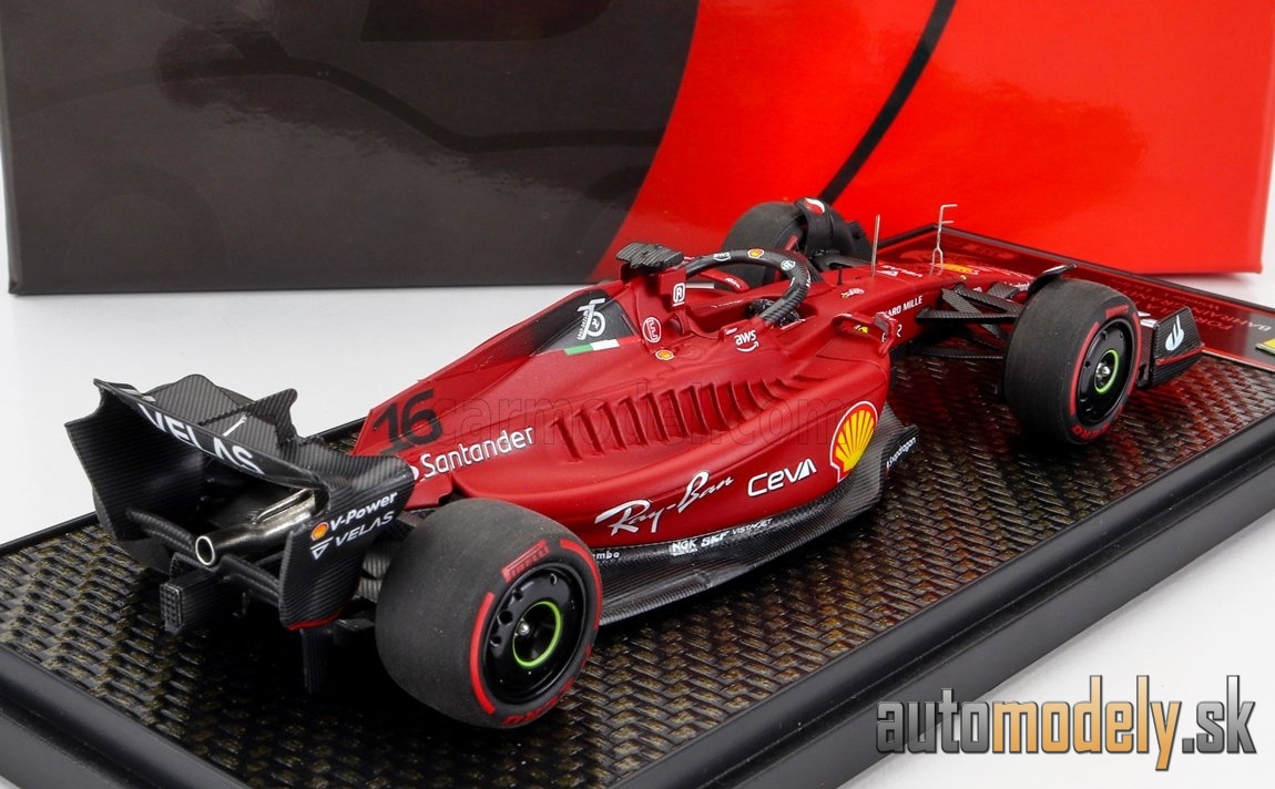 BBR-MODELS - FERRARI - F1-75 TEAM SCUDERIA FERRARI N 16 WINNER BAHRAIN GP 2022 CHARLES LECLERC - 1:43