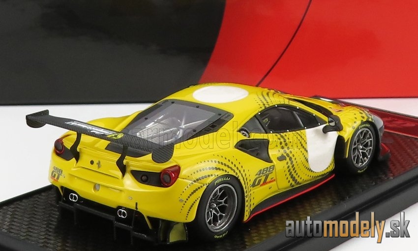 BBR-MODELS - FERRARI - 488 GT MODIFICATA 2020 (YELLOW MAT GREY) - 1:43