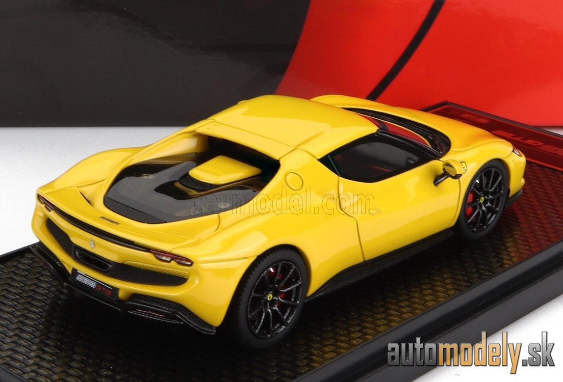 BBR-MODELS - FERRARI - 296 GTB HYBRID 830HP V6 2021 (YELLOW) - 1:43