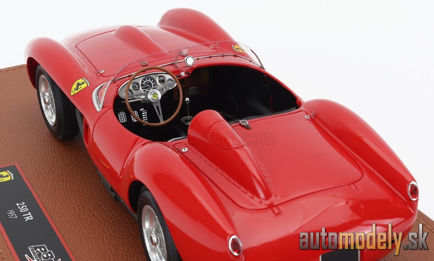 BBR-MODELS - FERRARI - 250TR TESTAROSSA SPIDER 1957 - CON VETRINA - WITH SHOWCASE (RED) - 1:18