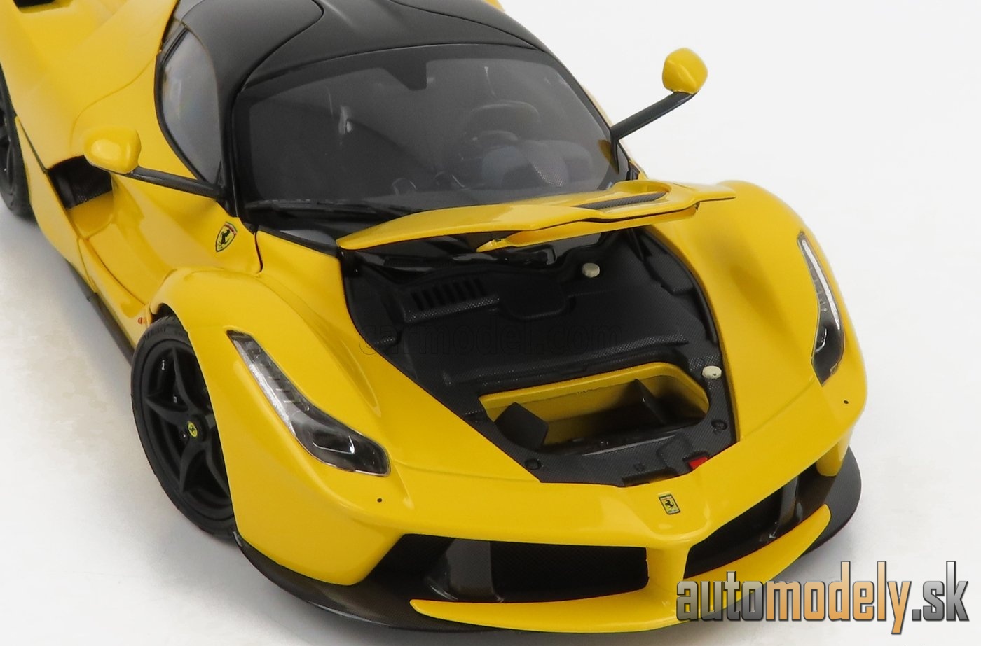 BBR-MODELS - FERRARI - LAFERRARI 2013 - BLACK WHEELS (GIALLO MODENA - YELLOW BLACK)- 1:18