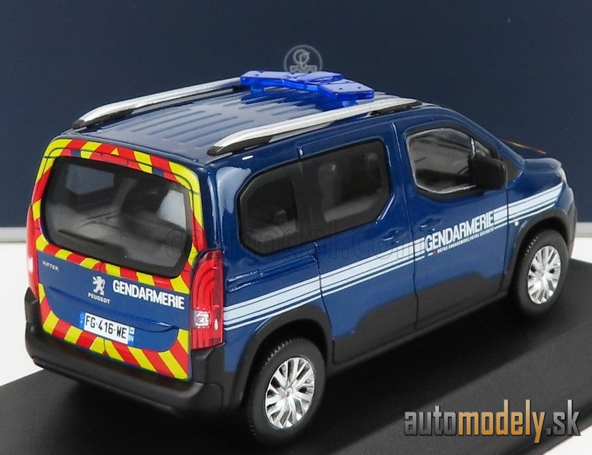 NOREV - PEUGEOT - RIFTER GENDARMERIE POLICE OTREMER 2019 (BLUE)- 1:43