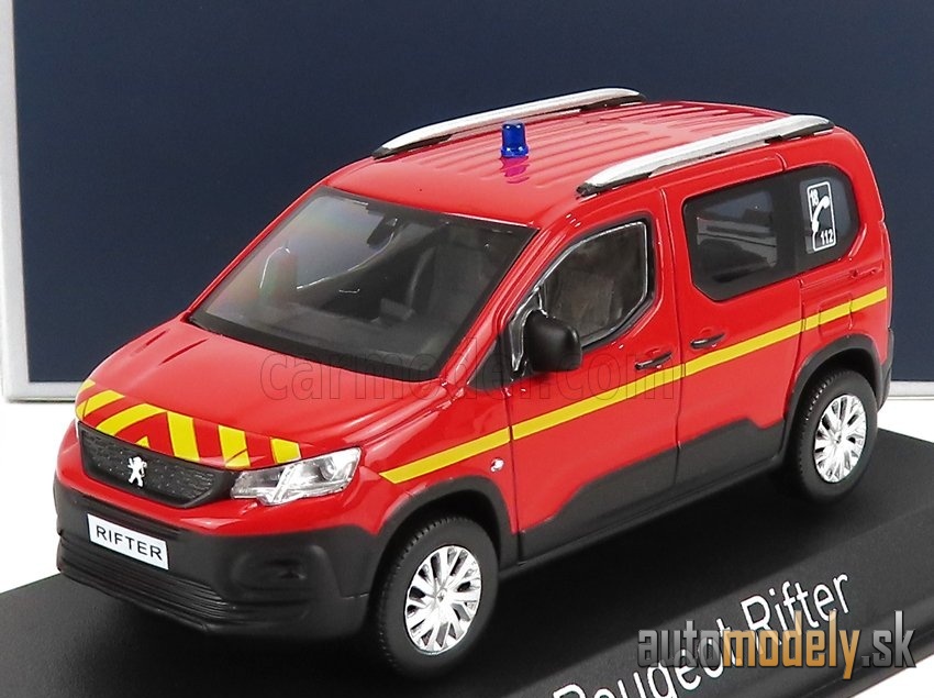 NOREV - PEUGEOT - RIFTER POMPIERS 2019 (RED YELLOW) - 1:43