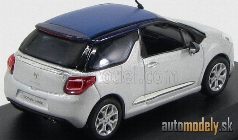 NOREV - CITROEN - CITROEN DS3 CABRIOLET 2013 (ALUMINIUM GREY MET BLUE) - 1:43
