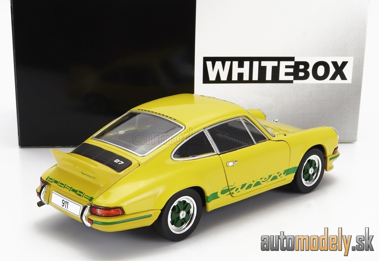 WHITEBOX - PORSCHE - 911 CARRERA 2.7 RS COUPE 1972 (YELLOW GREEN) - 1:24