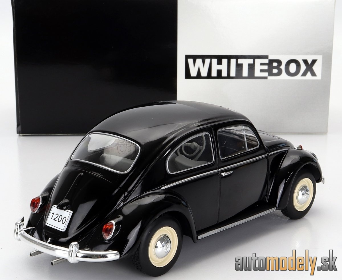 WHITEBOX - VOLKSWAGEN - BEETLE 1200 KAFER MAGGIOLINO 1960 (BLACK) - 1:24