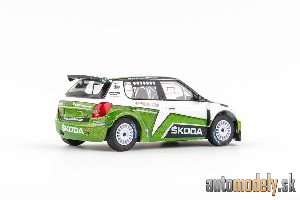 Abrex - Škoda Fabia II FL S2000 (2010) - Škoda Motorsport Design 2012 II - Šotolinová Kola - 1:43