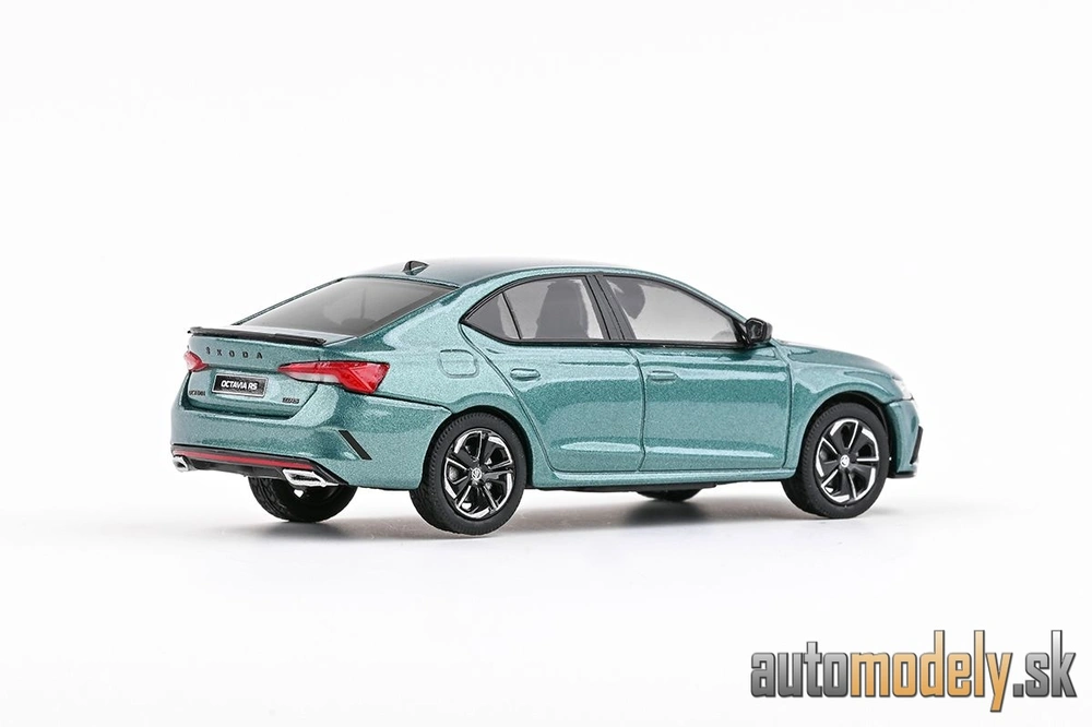  Abrex - Škoda Octavia IV RS (2020) - Zelená Water World Metalíza - 1:43