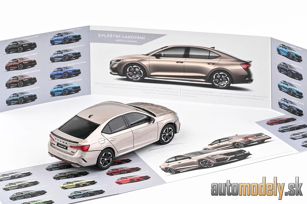  Abrex - Škoda Octavia IV RS (2020) - Béžová Sahara Metalíza - 1:43