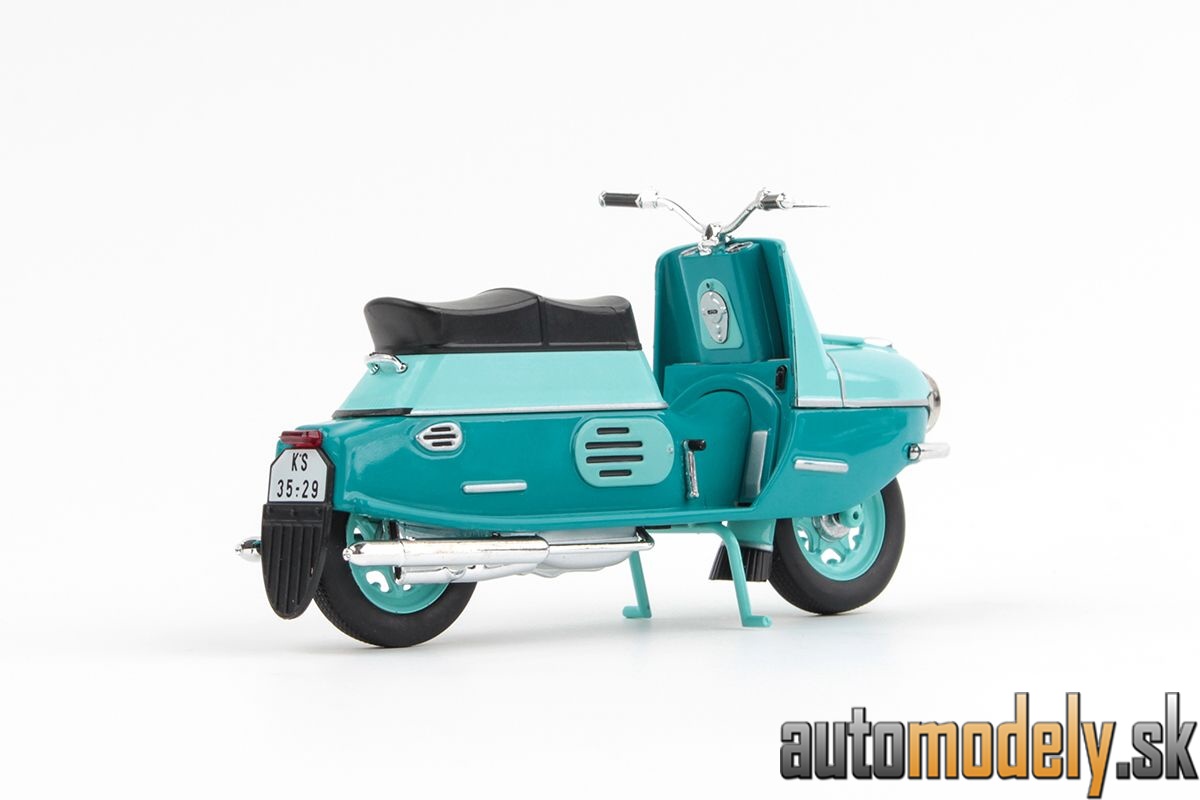 Abrex - ČZ 175/501 (1958) Čezeta Tyrkysová Tmavá/Tyrkysová - 1:18