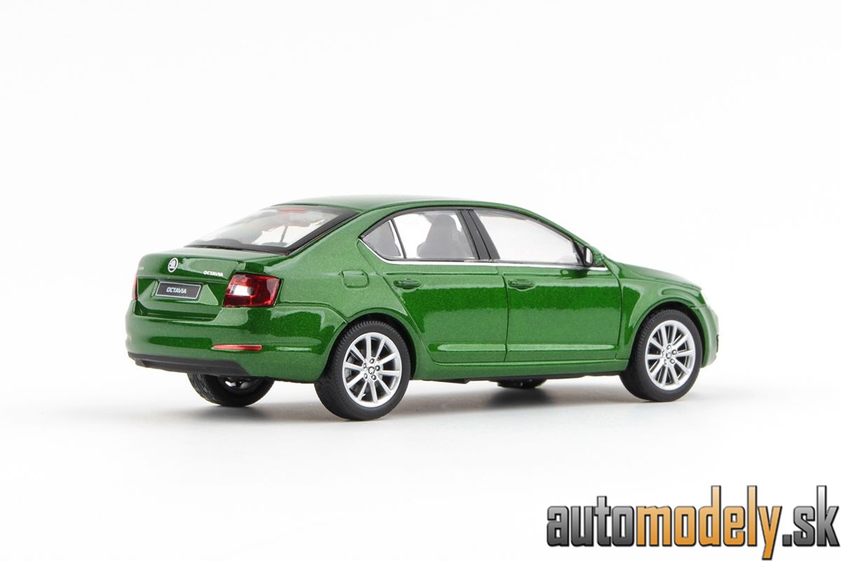 Abrex - Škoda Octavia III (2012) Zelená Rallye Metalíza - 1:43