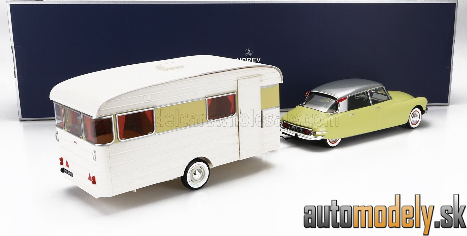 Norev - CITROEN - DS19 WITH ROULOTTE 1960 - 1:18