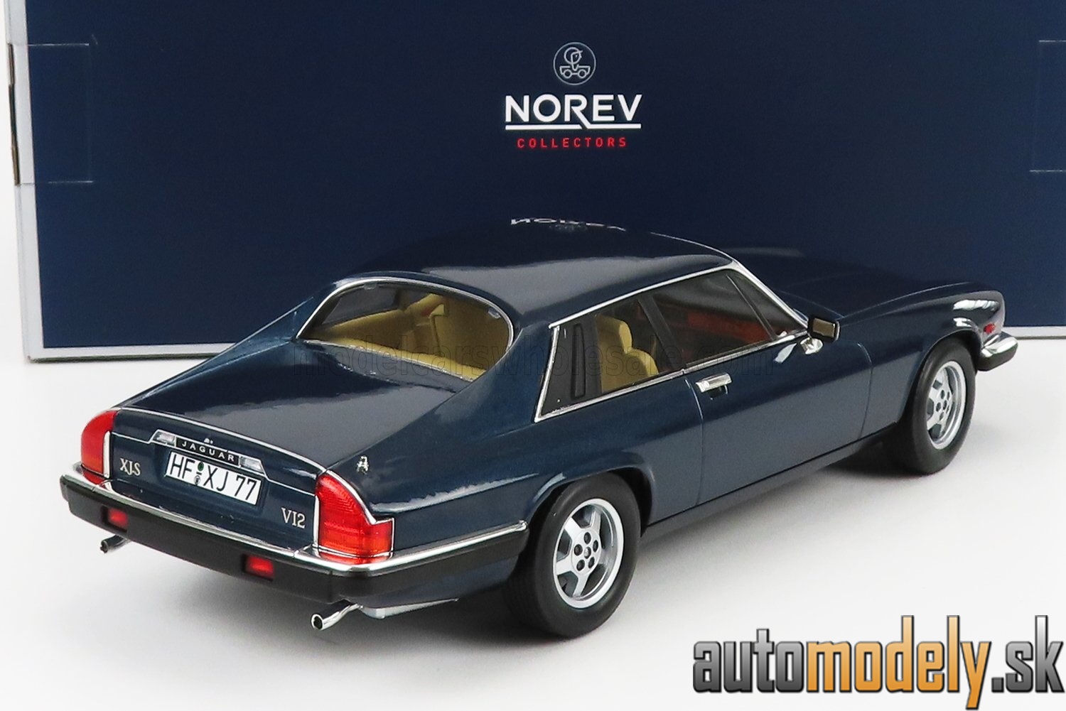Norev - JAGUAR - XJ-S COUPE 1988 - BLUE MET - 1:18
