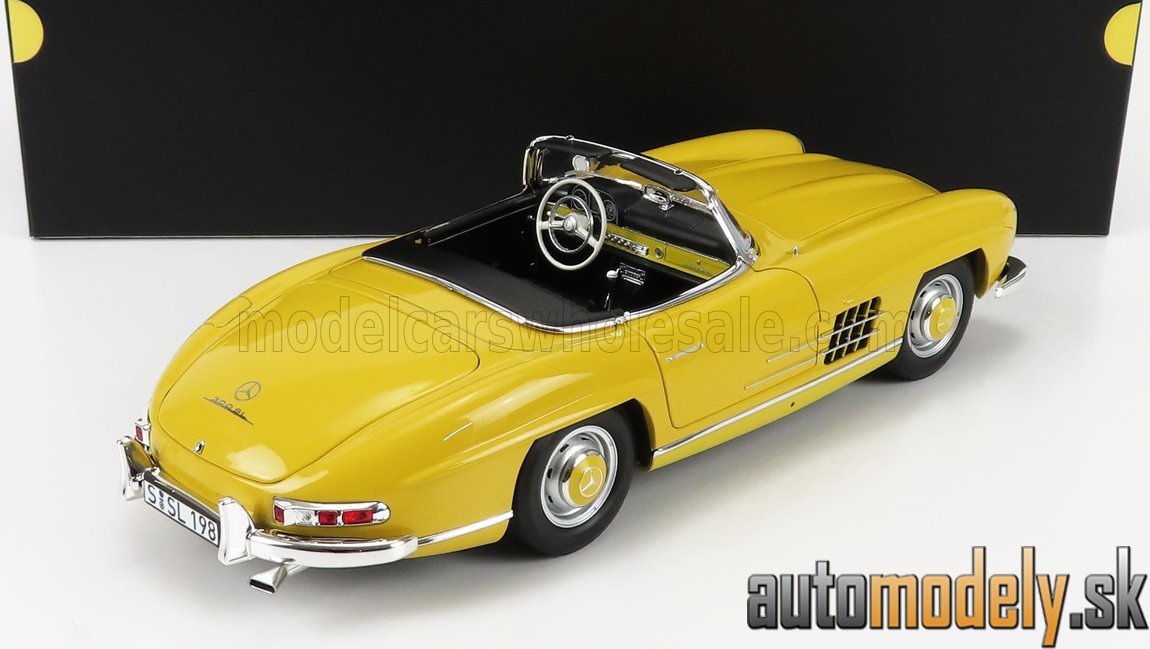 Norev - MERCEDES BENZ - SL-CLASS 300SL ROADSTER SPIDER (W198 II) 1957 - YELLOW - 1:18