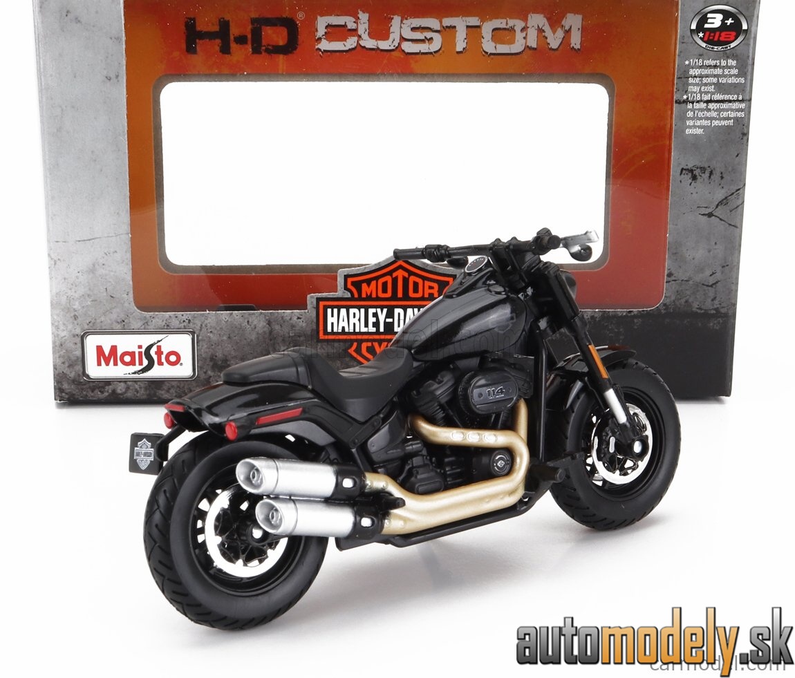 Maisto - HARLEY DAVIDSON - FAT BOB 114 2022 - BLACK - 1:18