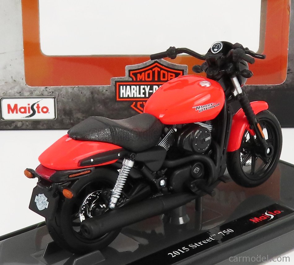Maisto - HARLEY DAVIDSON - STREET 750 2015 - RED BLACK - 1:18