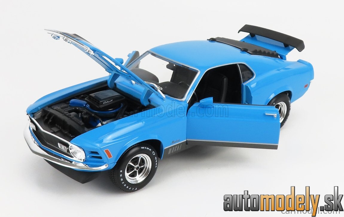 Maisto - FORD USA - MUSTANG MACH-1 COUPE 1970 - BLUE BLACK - 1:18