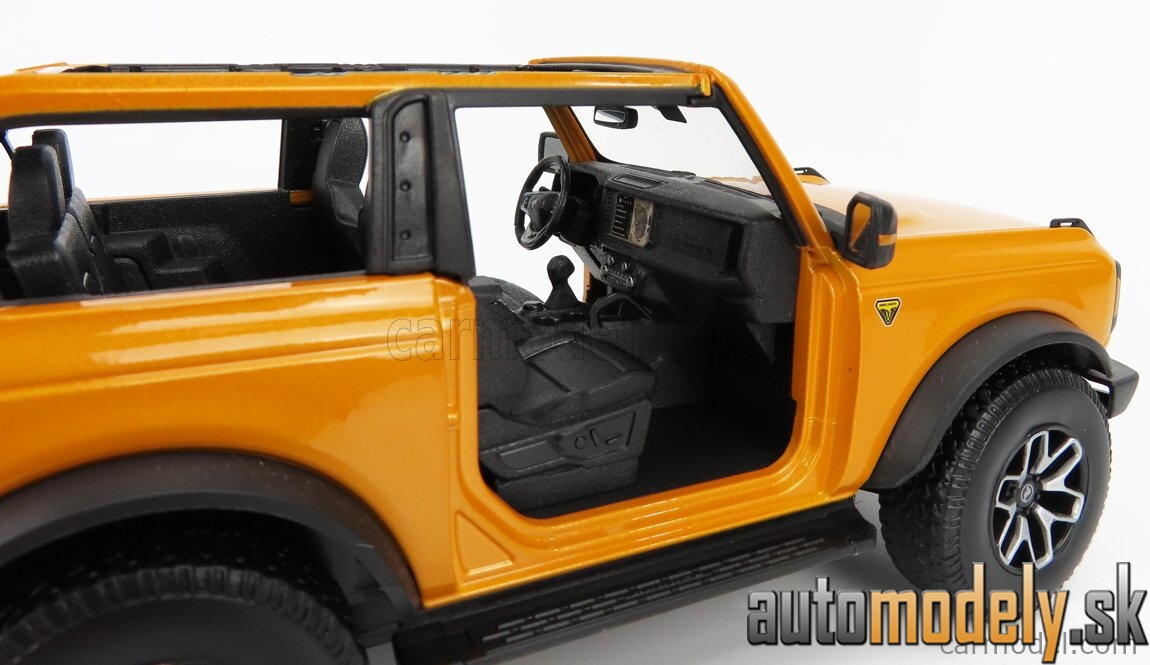 Maisto - FORD USA - BRONCO BADLANDS WITHOUT DOORS 2021 - YELLOW MET - 1:18