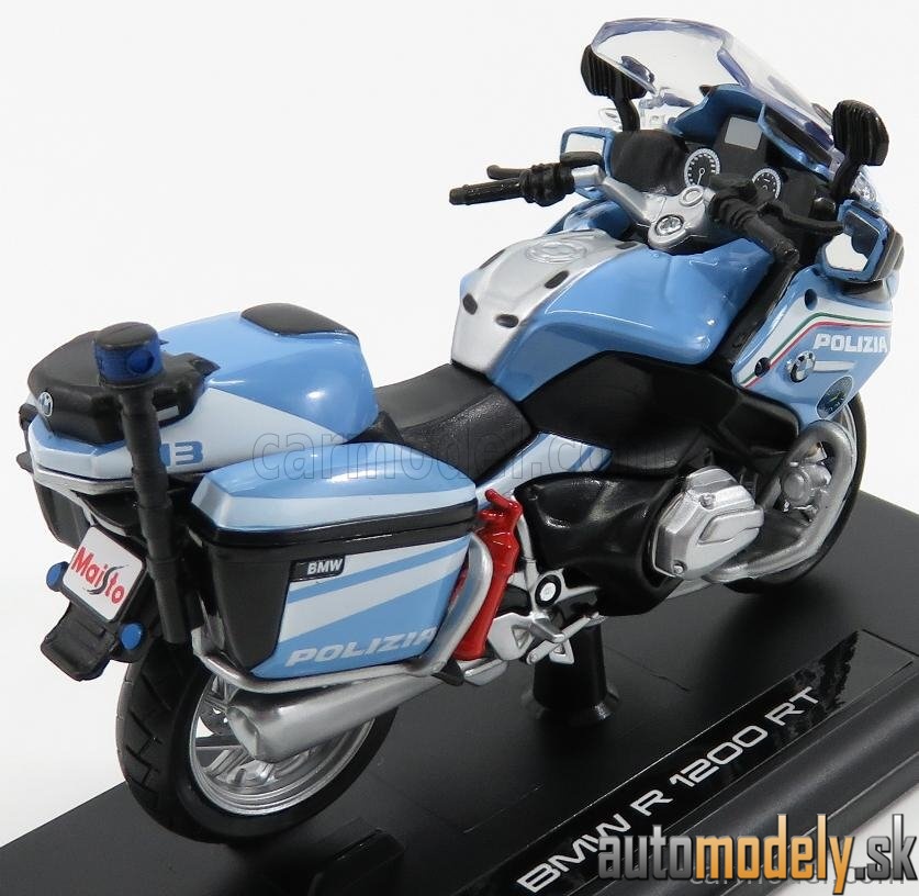 Maisto - BMW - R1200RT POLIZIA STRADALE 2005 - LIGHT BLUE WHITE - 1:18