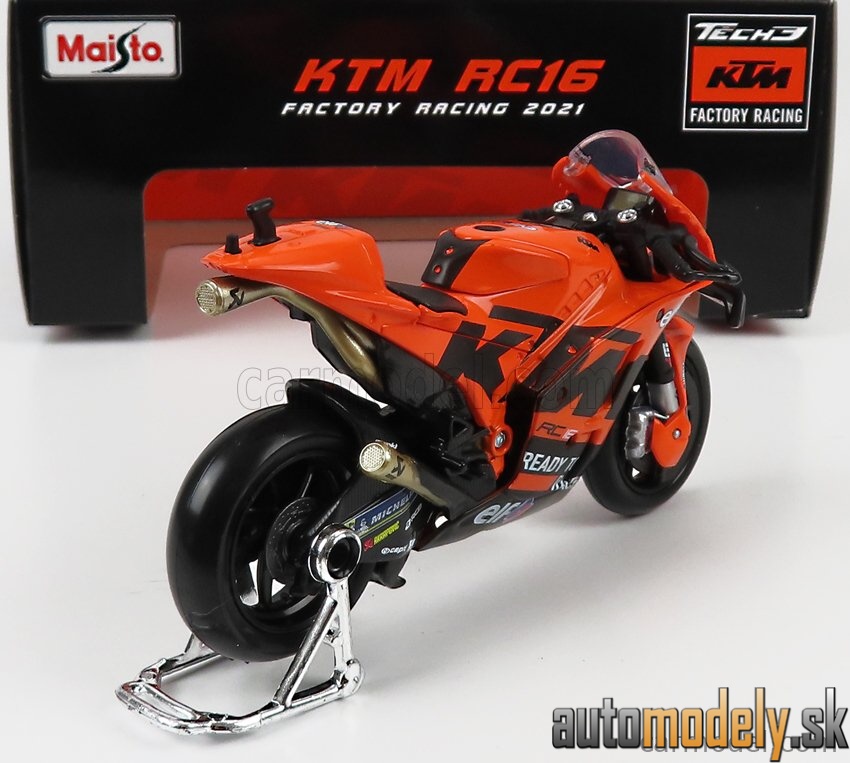 Maisto - KTM - RC16 TECH3 KTM FACTORY RACING TEAM N 9 MOTOGP 2021 DANILO PETRUCCI - ORANGE BLACK - 1:18