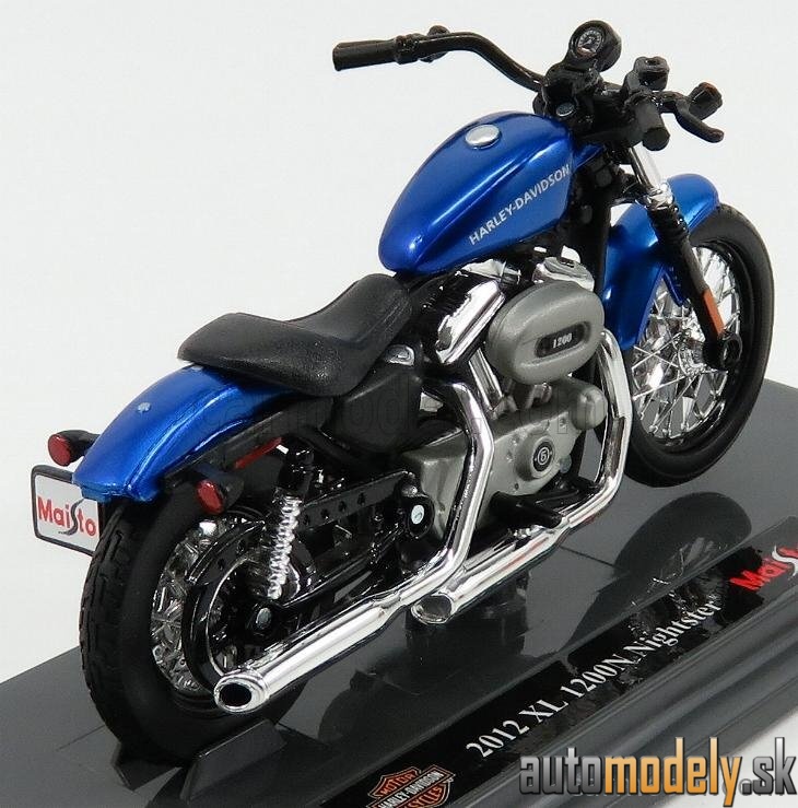 Maisto - HARLEY DAVIDSON - XL 1200N NIGHTSTER 2012 - BLUE MET - 1:18