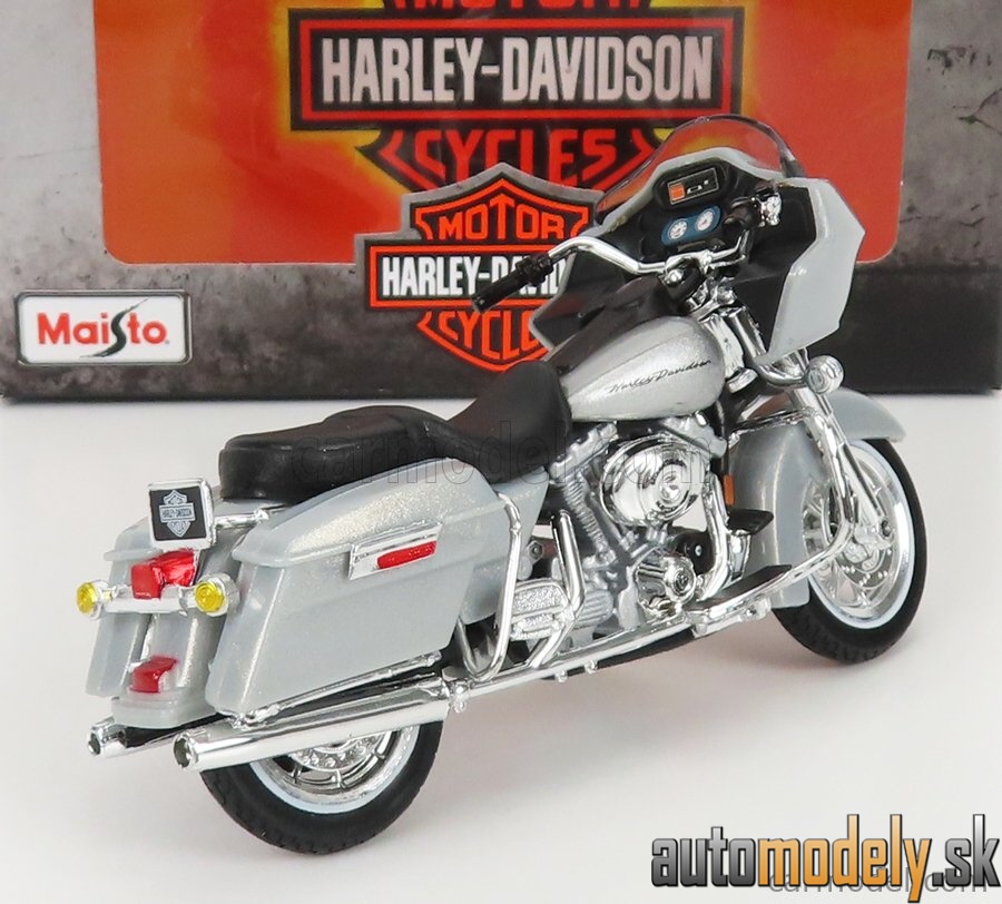 Maisto - HARLEY DAVIDSON - FLTR ROAD GLIDE 2002 - SILVER - 1:18