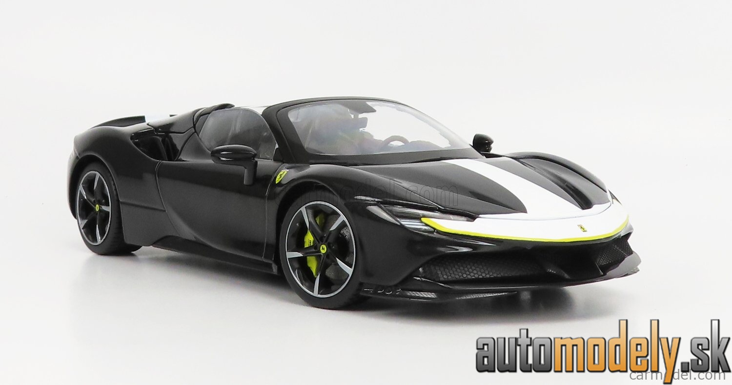 Bburago - FERRARI - SF90 STRADALE SPIDER ASSETTO FIORANO 2019 - BLACK - 1:18