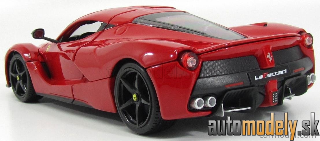 Bburago - FERRARI - LAFERRARI 2013 - BLACK WHEELS - RED - 1:18