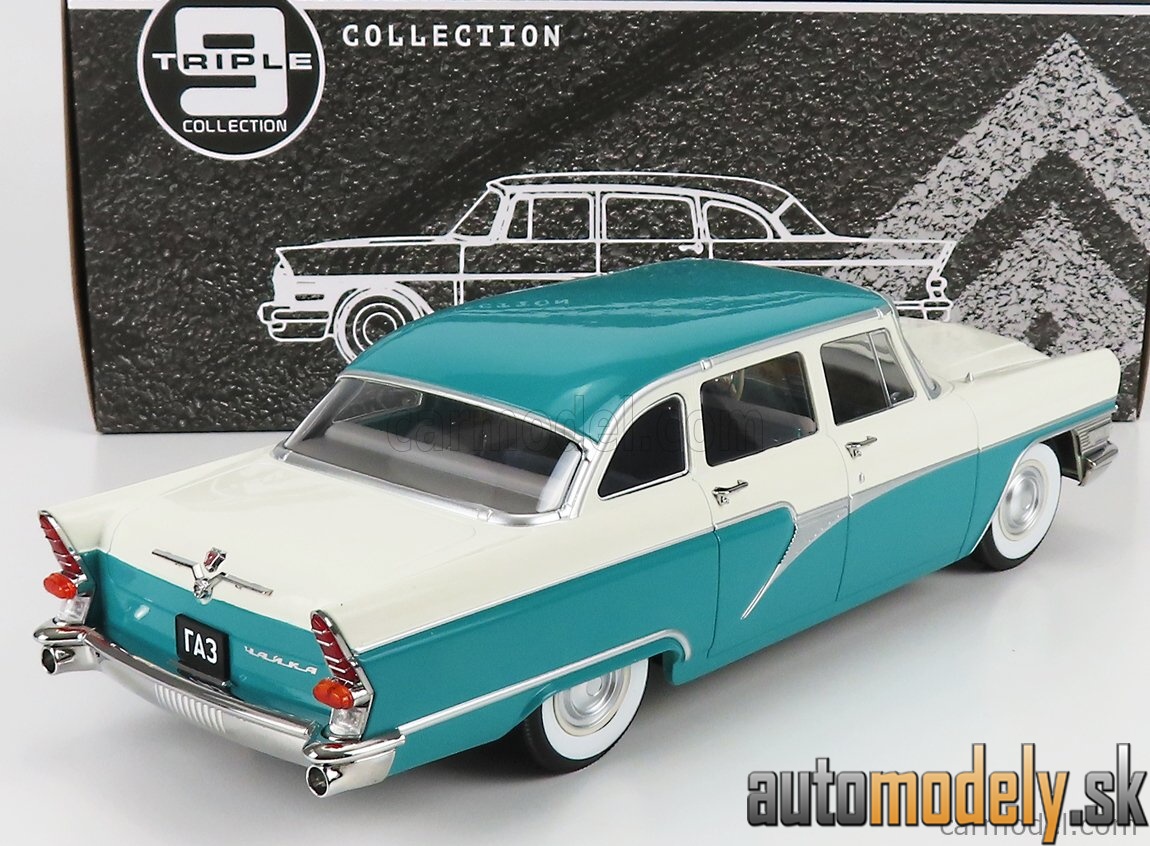 Triple9 - GAZ 13 Čajka 1959 tyrkysovo biela - 1:18