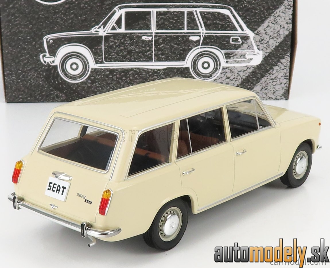 Triple9 - SEAT FIAT 124 FAMILIARE 1968 CREAM - 1:18