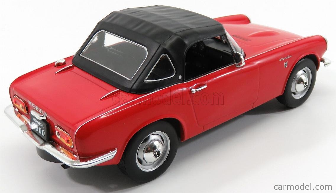 Triple9 - HONDA S800 SPIDER SOFT-TOP CLOSED 1966 RED - 1:18